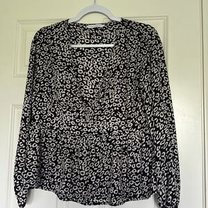 Long sleeve peplum blouse